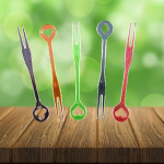 รับผลิต ส้อมจิ้มผลไม้ พลาสติกใส - บริษัท ยูแพคกรีนวิชชั่น จำกัด