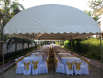 เต็นท์ทรงโค้งสีขาว ขนาด  5 X 12 เมตร - หนึ่งเต้นท์รามอินทรา