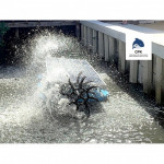 กังหันน้ำเติมอ๊อกซิเจน บำบัดน้ำเสีย สมุทรสาคร