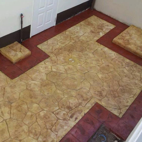 พื้นคอนกรีตพิมพ์ลาย พื้นคอนกรีตพิมพ์ลาย 