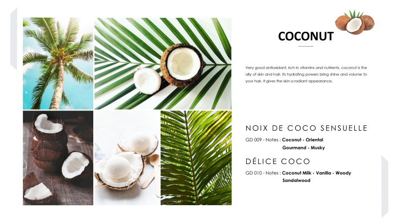 หัวน้ำหอมใส่แชมพูสระผม Coconut หัวน้ำหอมใส่แชมพูสระผม Coconut